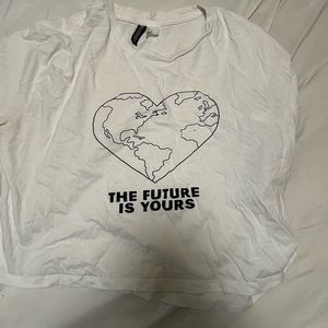 White with short sleeves